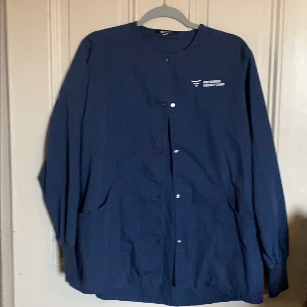 Fresenius scrub Jacket-Navy-Medium